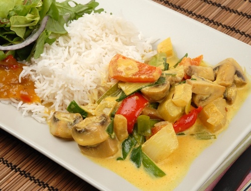 Vegetarisk currygryta Vegetarisk currygryta